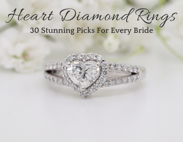 30 Stunning Heart Diamond Rings