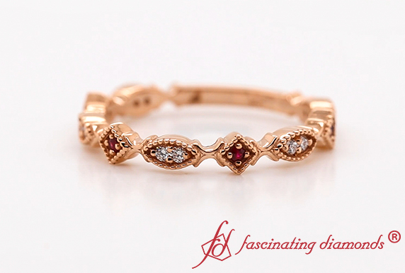 Delicate Diamond Stacking Band