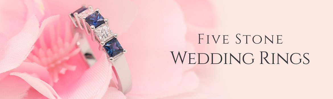 Five Stone Wedding Rings