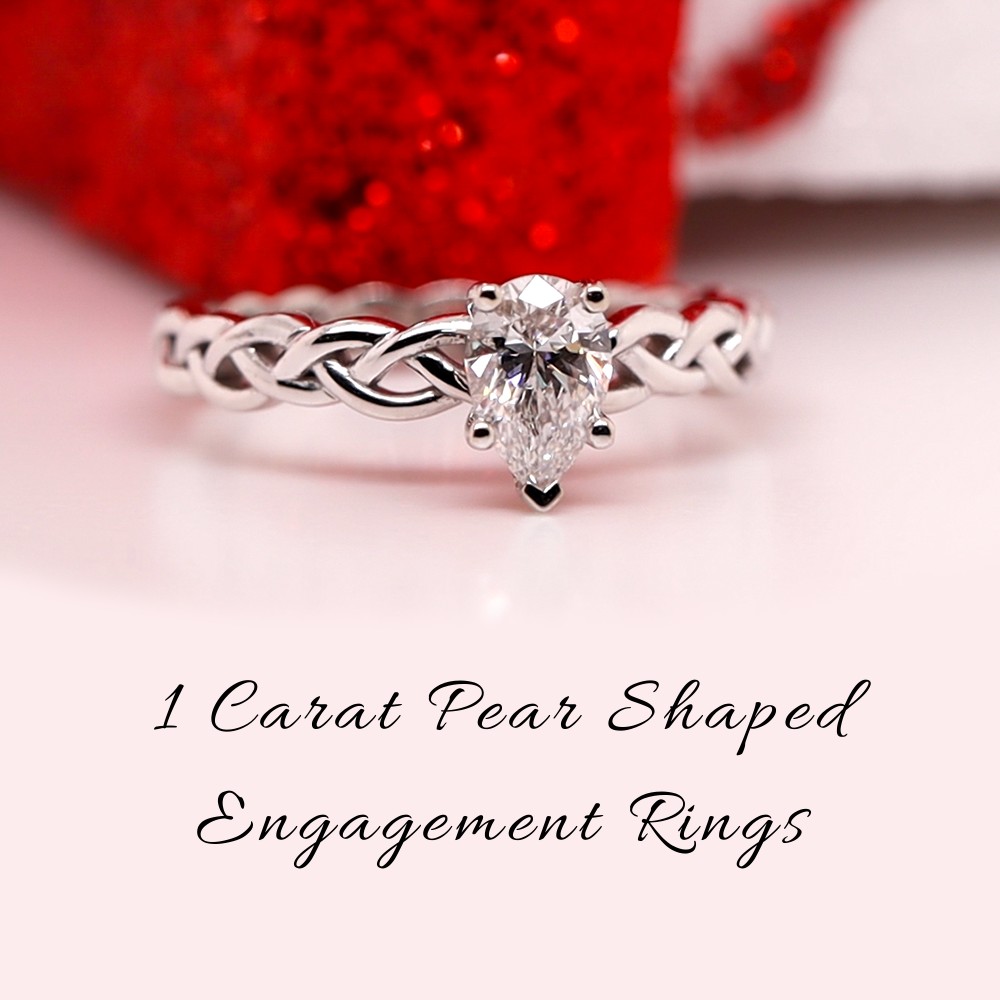 1 Carat Pear Shaped Engagement Ring