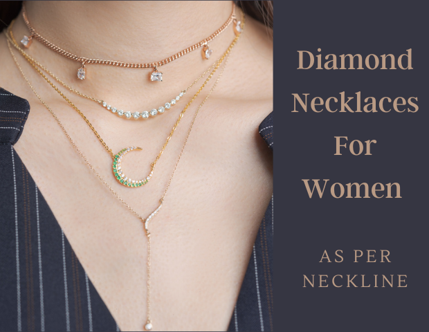 Diamond Necklace For Womens As Per Neckline