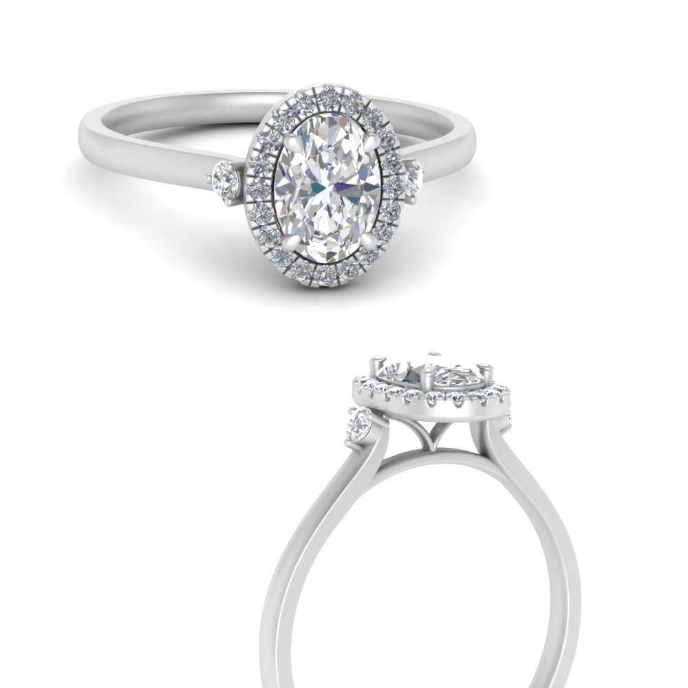 Celsius Spit Bewolkt Vintage Oval Beautiful Diamond Engagement Ring In 14K White Gold |  Fascinating Diamonds